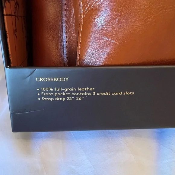 Patricia Nash brown leather Avellino crossbody bag/purse - Picture 9 of 13